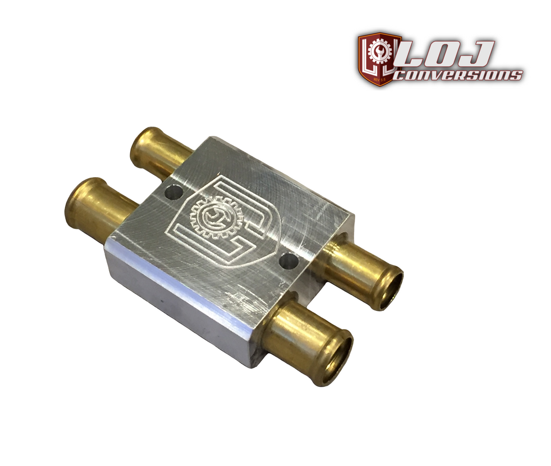 LS Swap Heater Bypass Block - 3/4